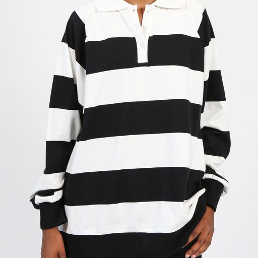 Striped Polo Rugby Shirt
